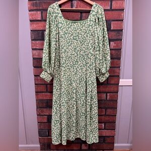 Sister Jane Floral Green Dress
